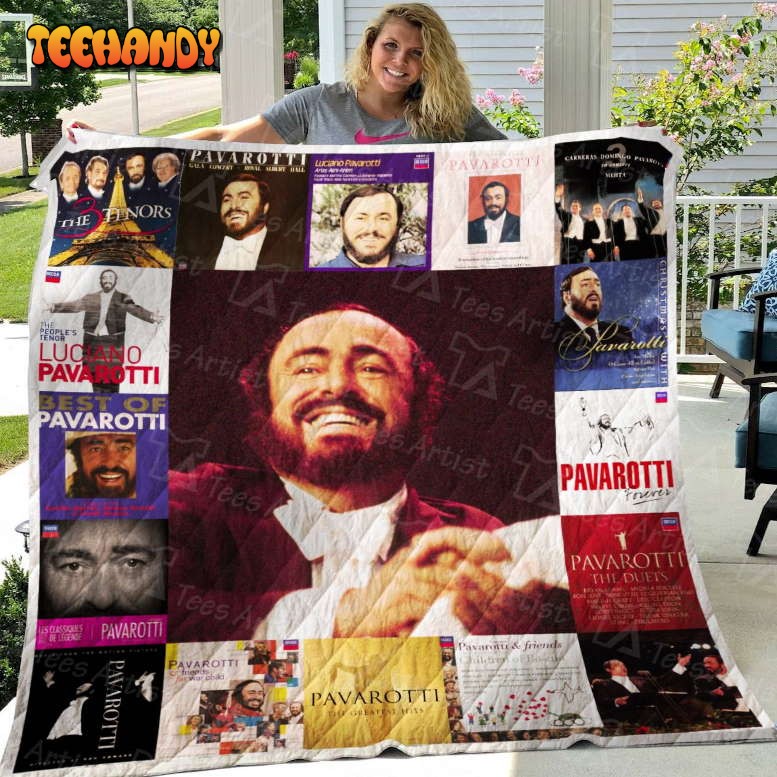 Luciano Pavarotti 3D Customized Quilt Blanket