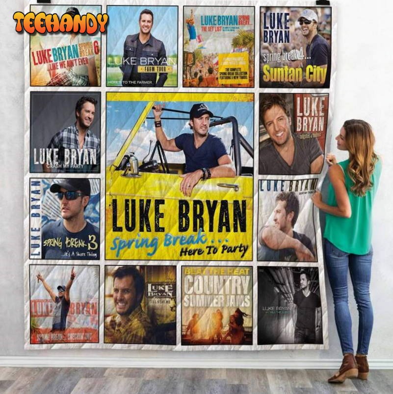 Luke Bryan Albums 3D Customized Quilt Blanket