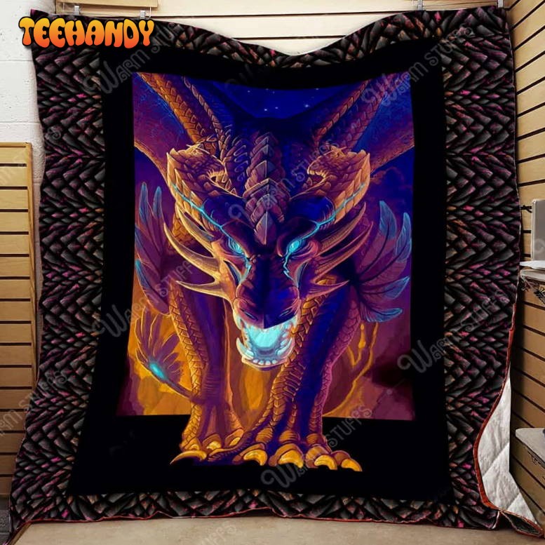 Magic Dragon 3D Customized Quilt Blanket