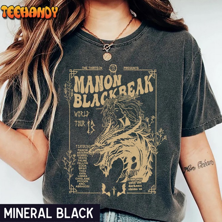 Manon Blackbeak Throne of Glass Comfort Colors, SJM Library Shirt