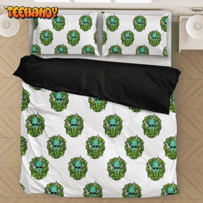 Marijuana Weed Kush Stoner Alien Fabulous Bedding Set