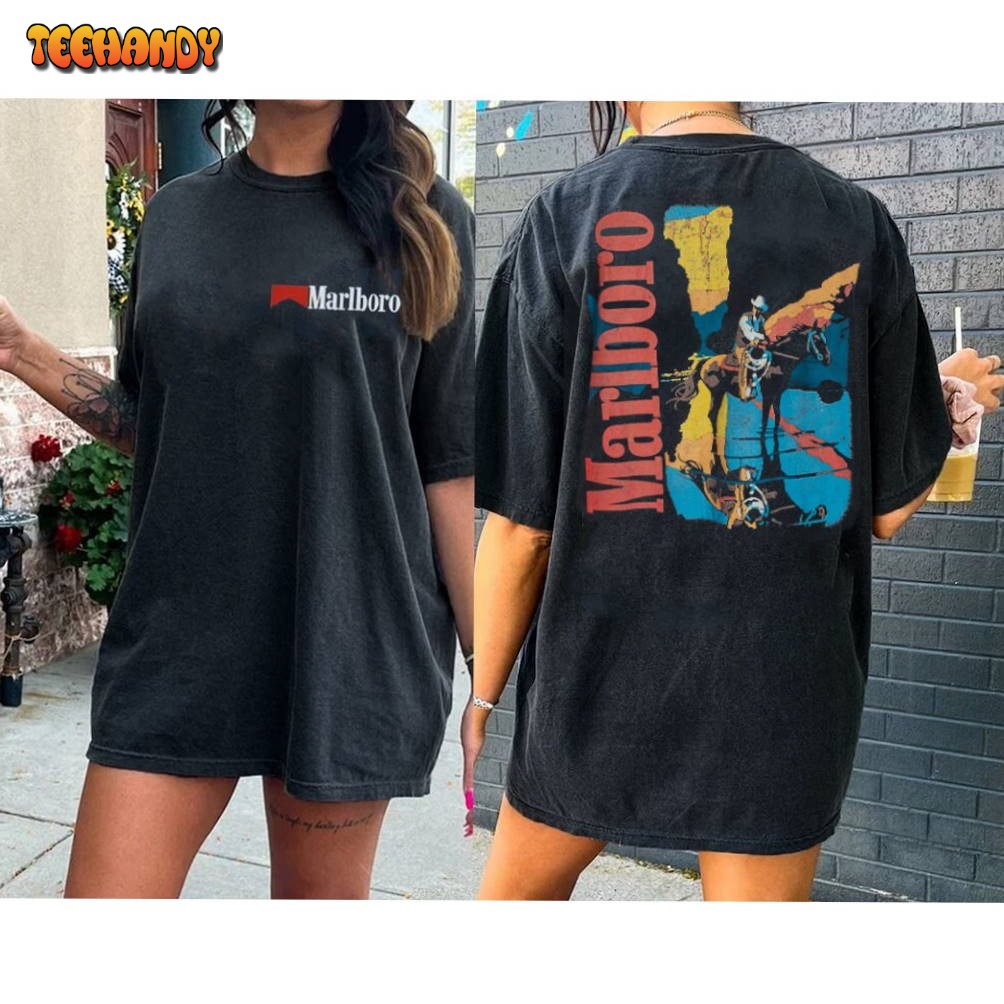 Marlboro Vintage 80s Marlboro Cowboy Shirt,Marlboro Cowboy Shirt