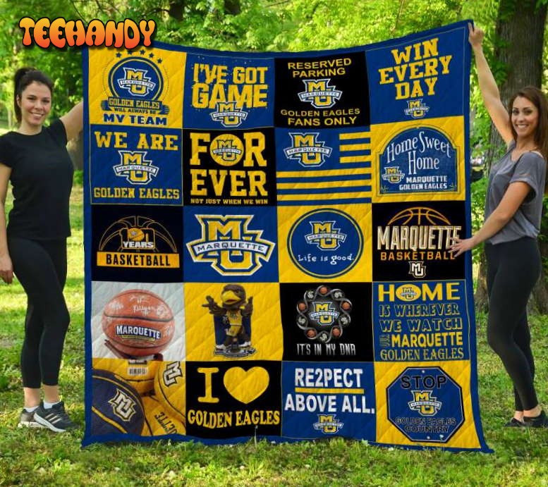 Marquette Golden Eagles 3D Customized Quilt Blanket