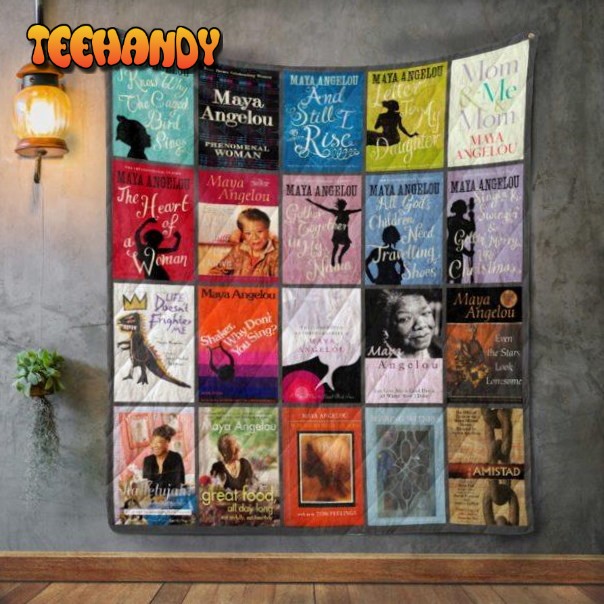 Maya Angelou Books 3D Customized Quilt Blanket