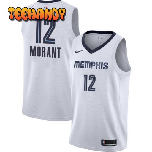 Memphis Grizzlies Ja Morant White Association Jersey