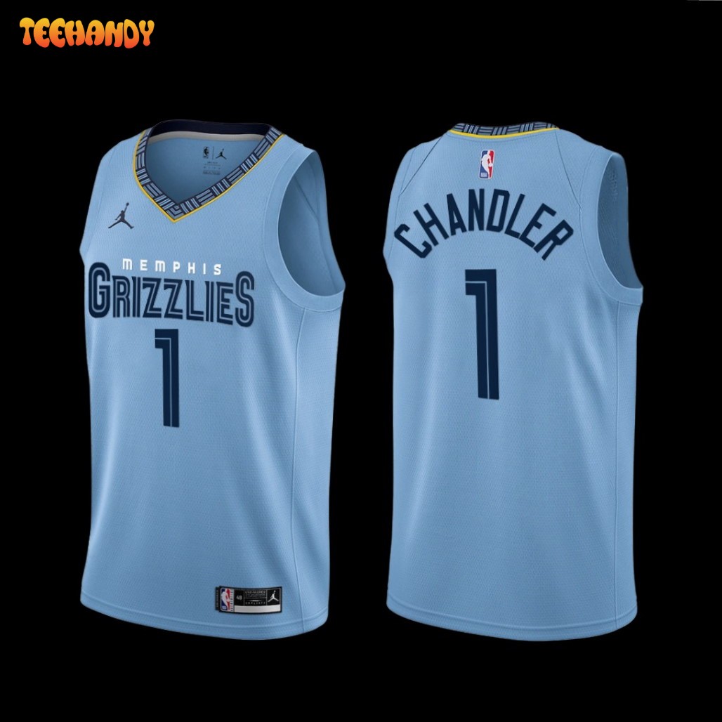 Memphis Grizzlies Kennedy Chandler 2022-23 City Edition Blue Jersey