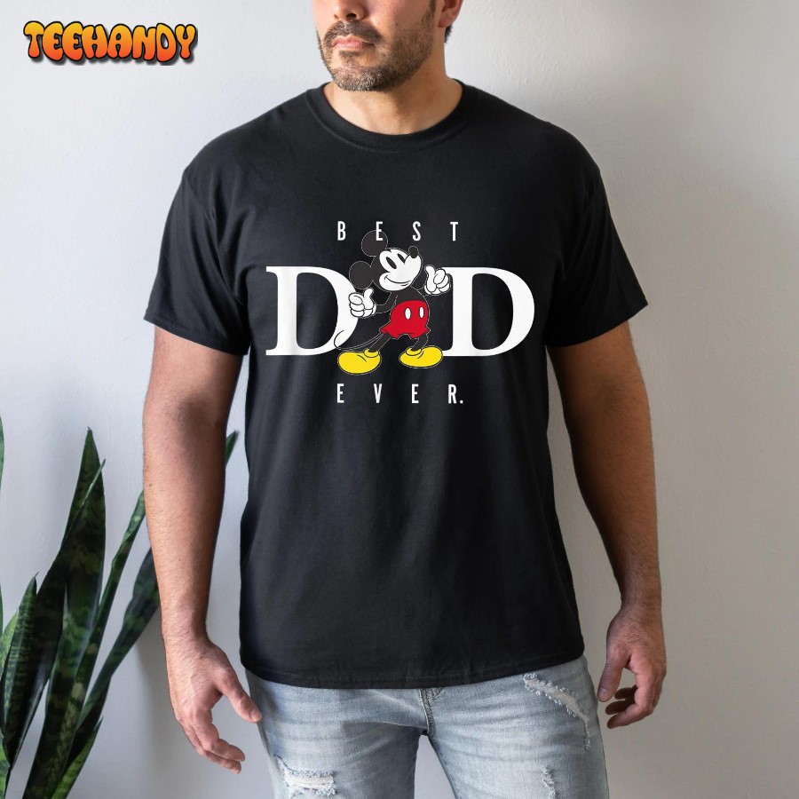 Mickey Mouse Best Dad Ever Thumbs Up Shirt, Disney Dad Shirt