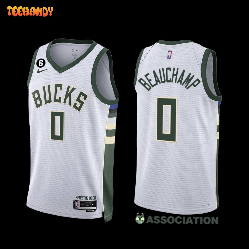 Milwaukee Bucks MarJon Beauchamp 2022-23 Association Edition Jersey White