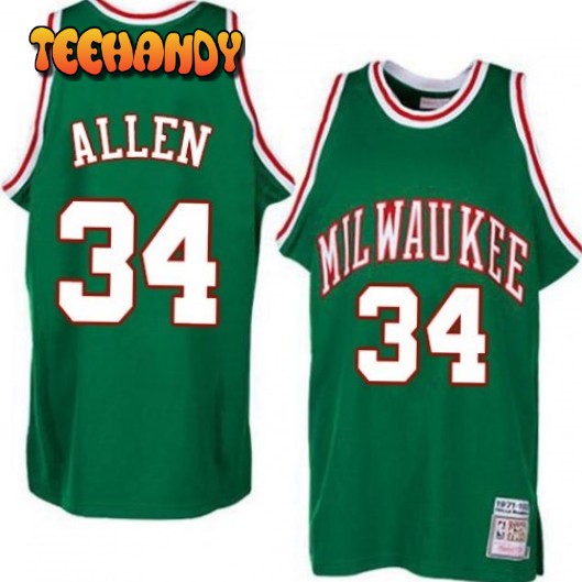 Milwaukee Bucks Ray Allen Green Throwback Jersey