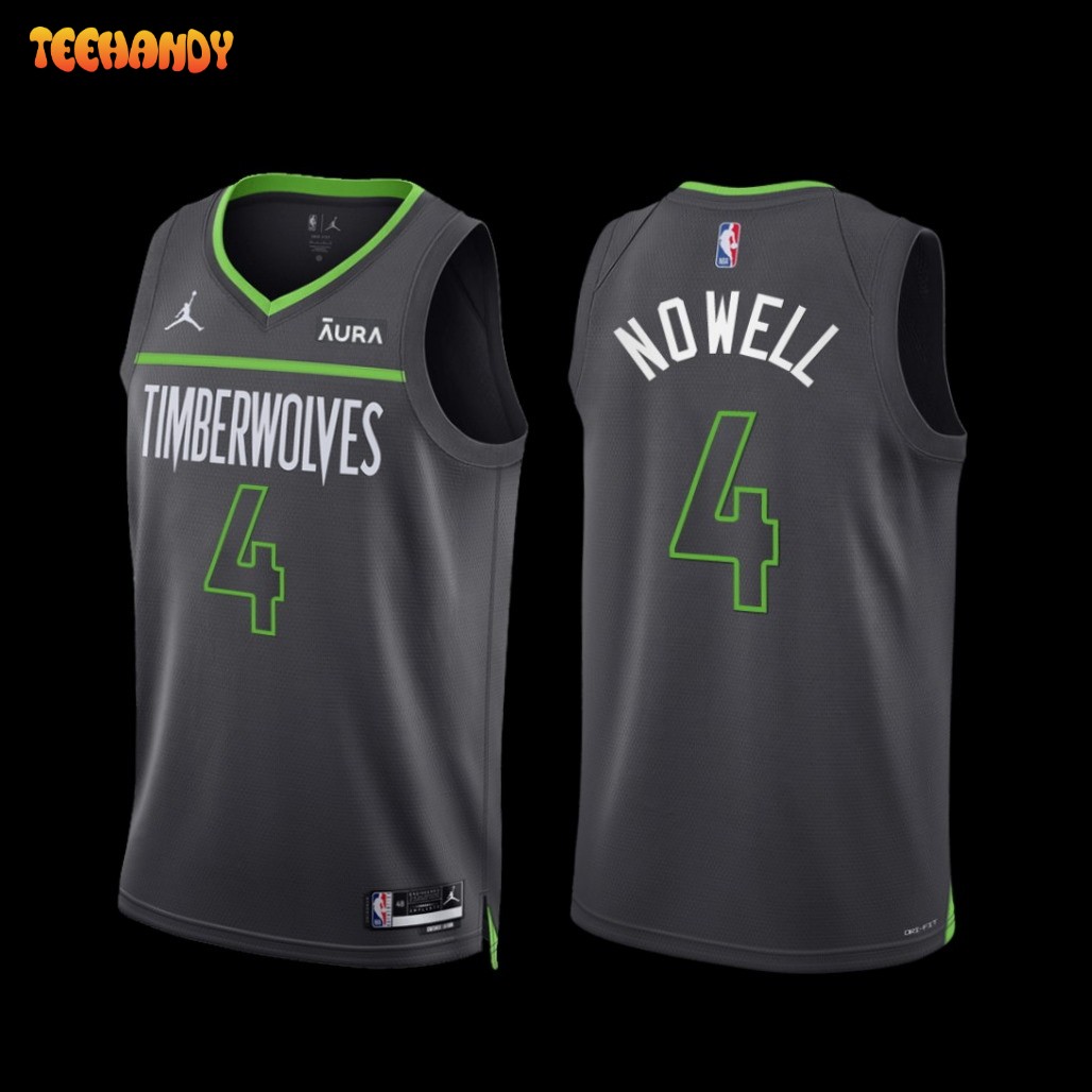 Minnesota Timberwolves Jaylen Nowell 2022-23 Statement Edition Jersey Anthracite