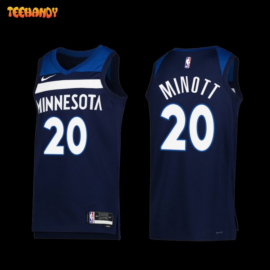 Minnesota Timberwolves Josh Minott 2022-23 Icon Edition Jersey Navy