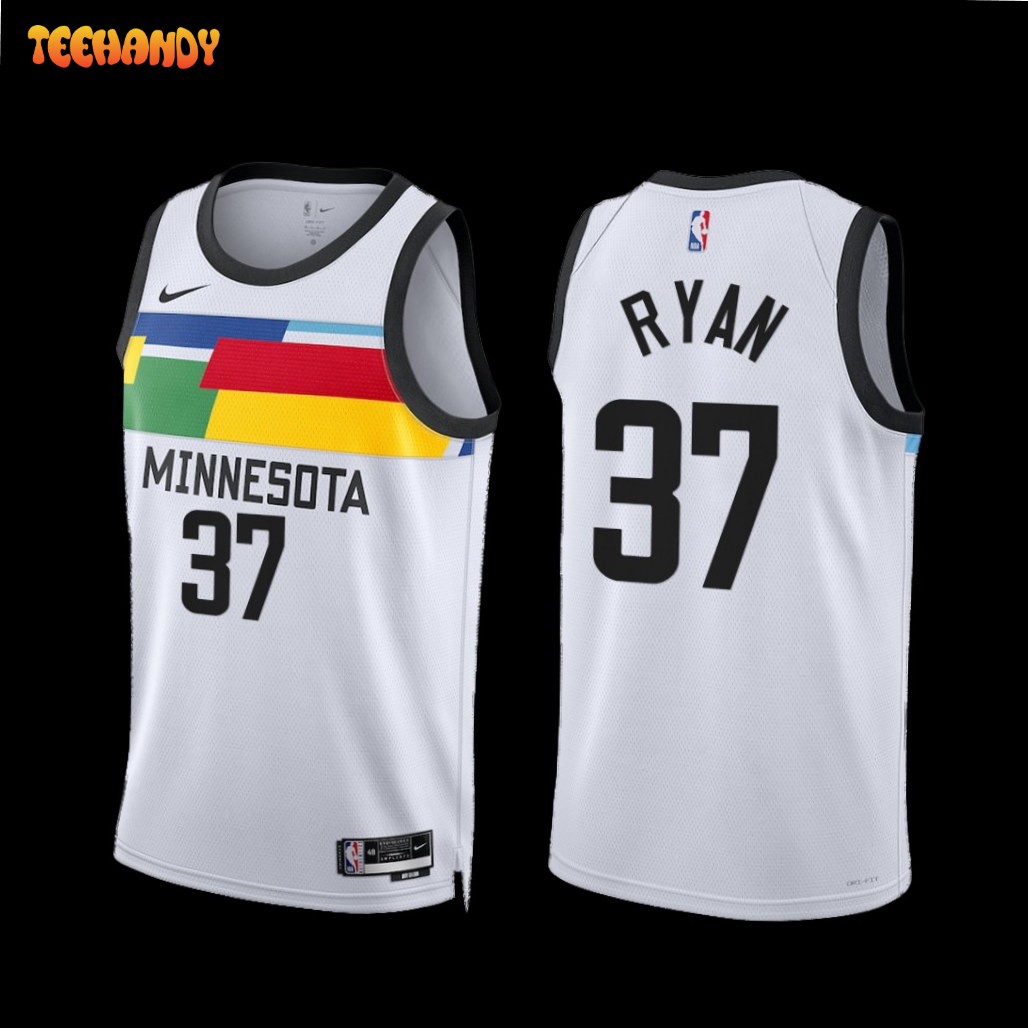 Minnesota Timberwolves Matt Ryan 2022-23 White City Edition Jersey