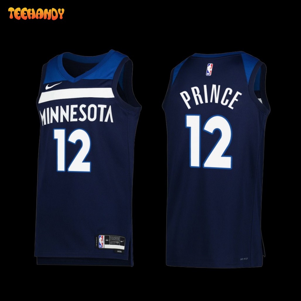 Minnesota Timberwolves Taurean Prince 2022-23 Icon Edition Jersey Navy