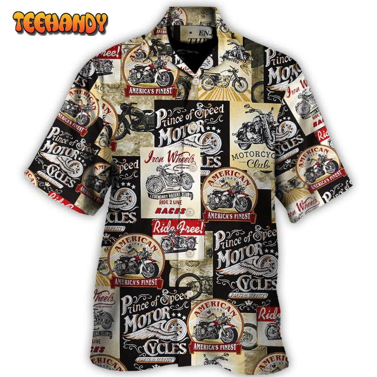 Motorcycle Timeless Treasures Motorcycles Hawaiian Shirt