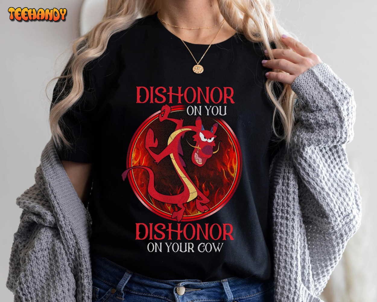 Mushu Dishonor On Your Cow Shirt Disney Mulan Shirt