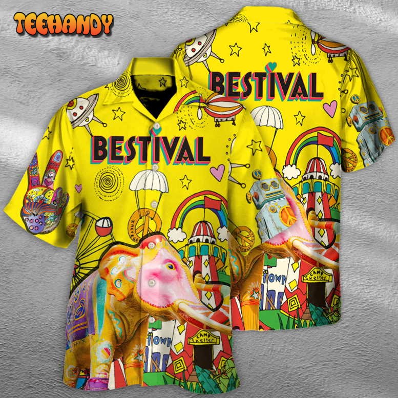 Music Bestival Amazing Festival Colorful Style Hawaiian Shirt