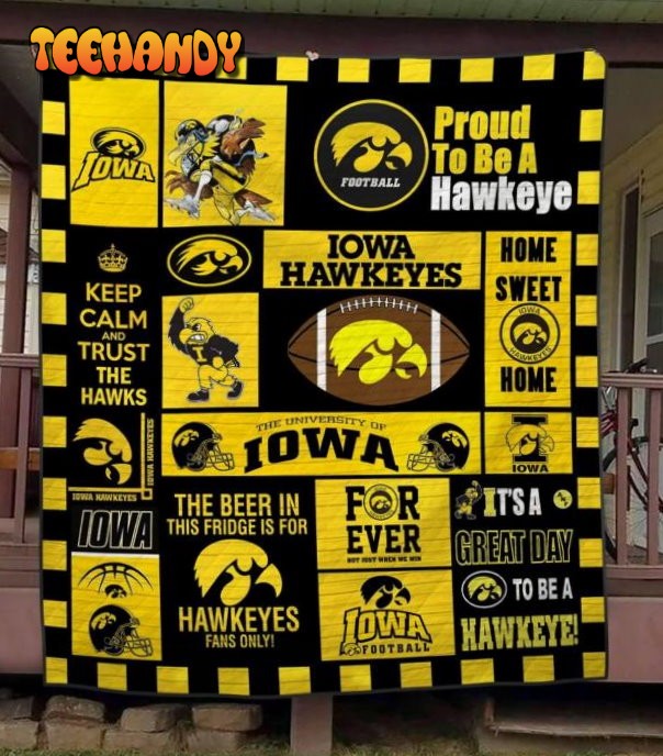 Ncaa Iowa Hawkeyes 3D Customized Personalized 3D Quilt Blanket