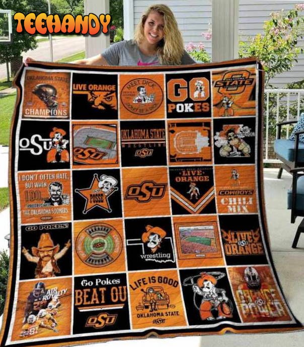 Ncaa Oklahoma State Cowboys 3D Customized Personalized 3D Quilt Blanket