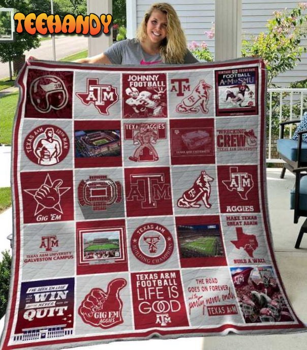 Ncaa Texas A and M Aggies 3D Quilt Blanket