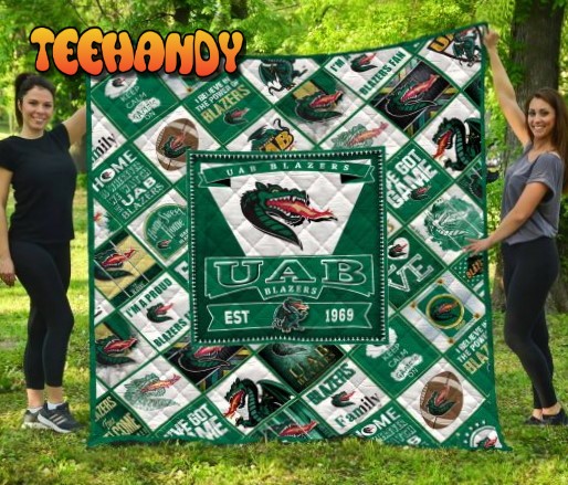 Ncaa Uab Blazers 3D Customized Personalized 3D Quilt Blanket