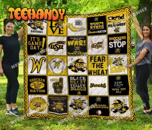 Ncaa Wichita State Shockers 3D Personalized 3D Quilt Blanket