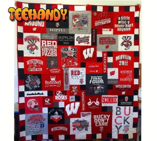 Ncaa Wisconsin Badgers 3D Customized Personalized 3D Quilt Blanket