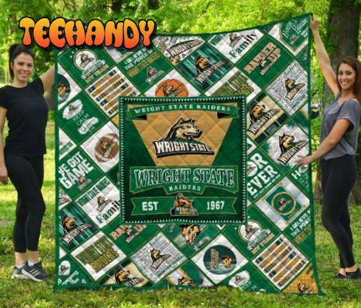 Ncaa Wright State Raiders 3D Quilt Blanket