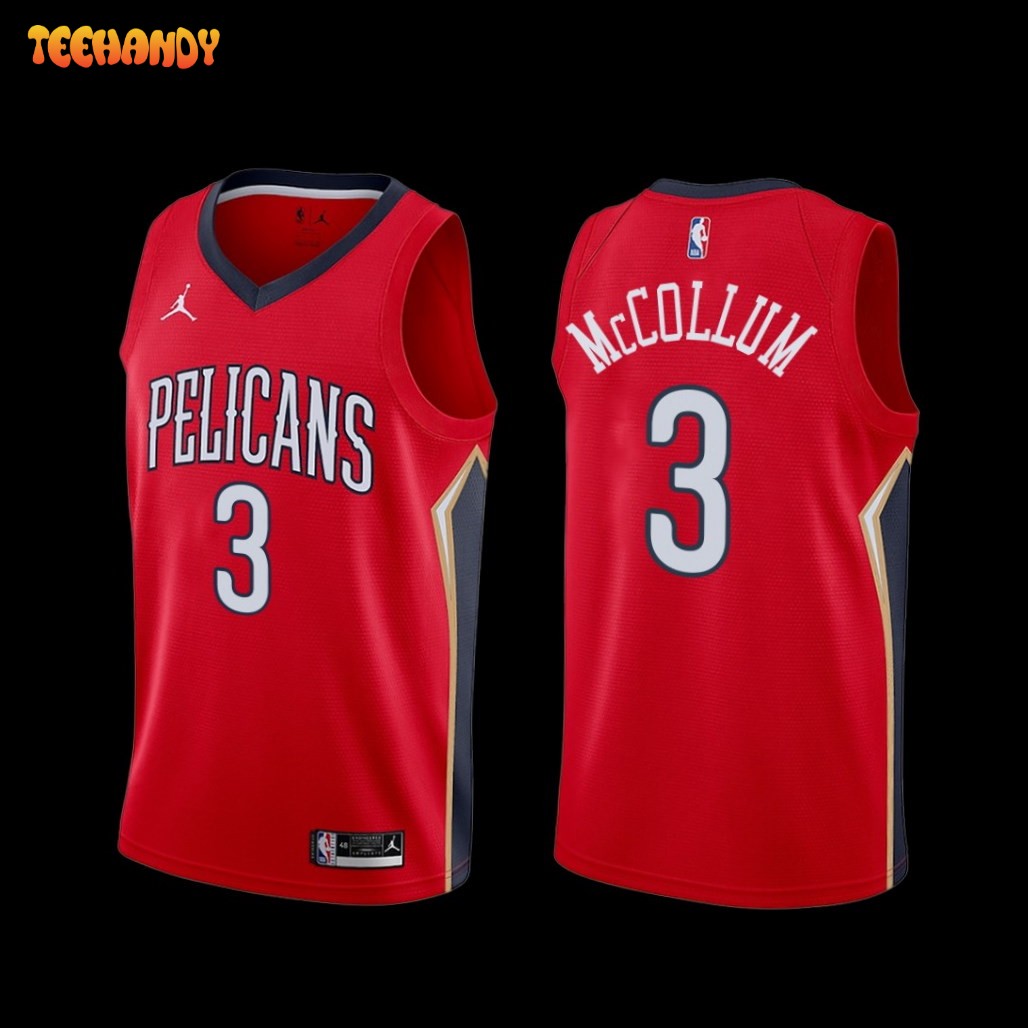 New Orleans Pelicans C.J. McCollum 2022-23 Statement Edition Jersey Red