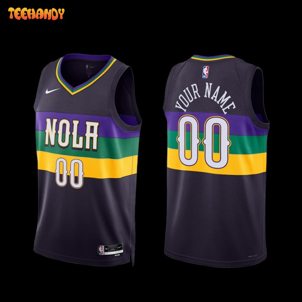 New Orleans Pelicans Custom 2022-23 City Edition Jersey Purple