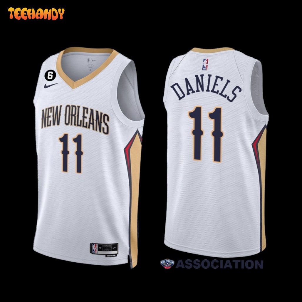 New Orleans Pelicans Dyson Daniels 2022-23 White Association Edition Jersey