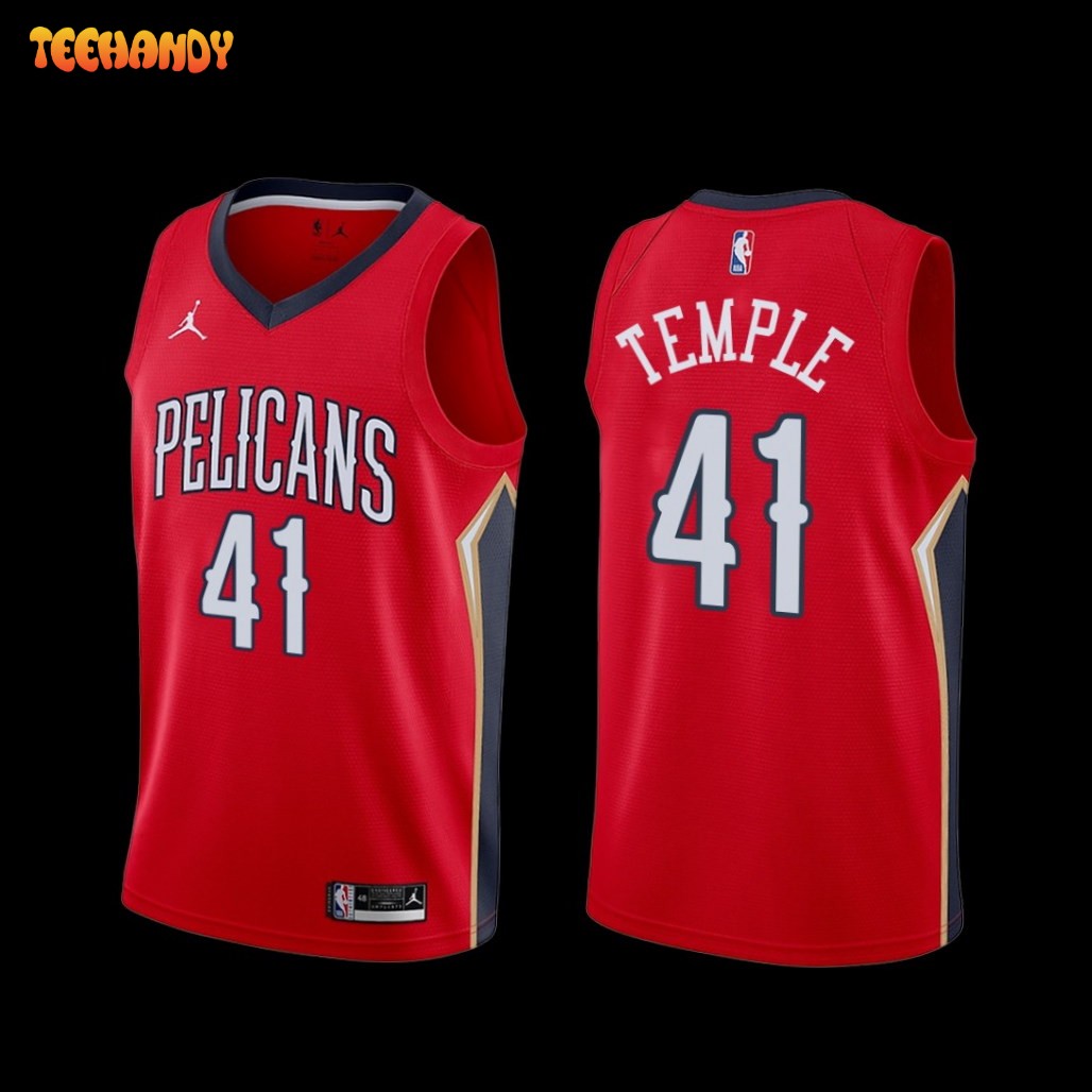 New Orleans Pelicans Garrett Temple 2022-23 Statement Edition Jersey Red