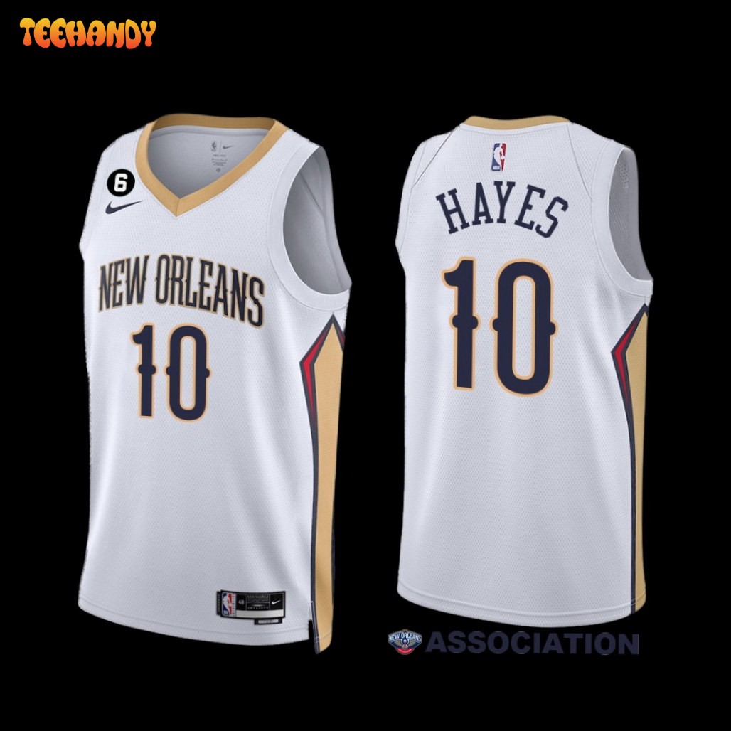 New Orleans Pelicans Jaxson Hayes White 75th Anniversary City Jersey