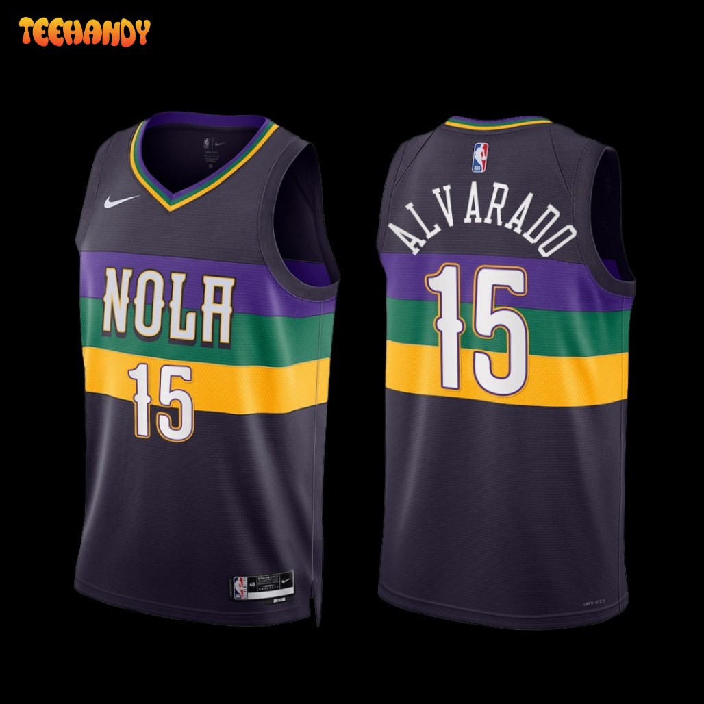 New Orleans Pelicans Jose Alvarado 2022-23 City Edition Jersey Purple