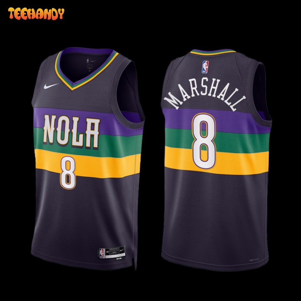 New Orleans Pelicans Naji Marshall 2022-23 City Edition Jersey Purple