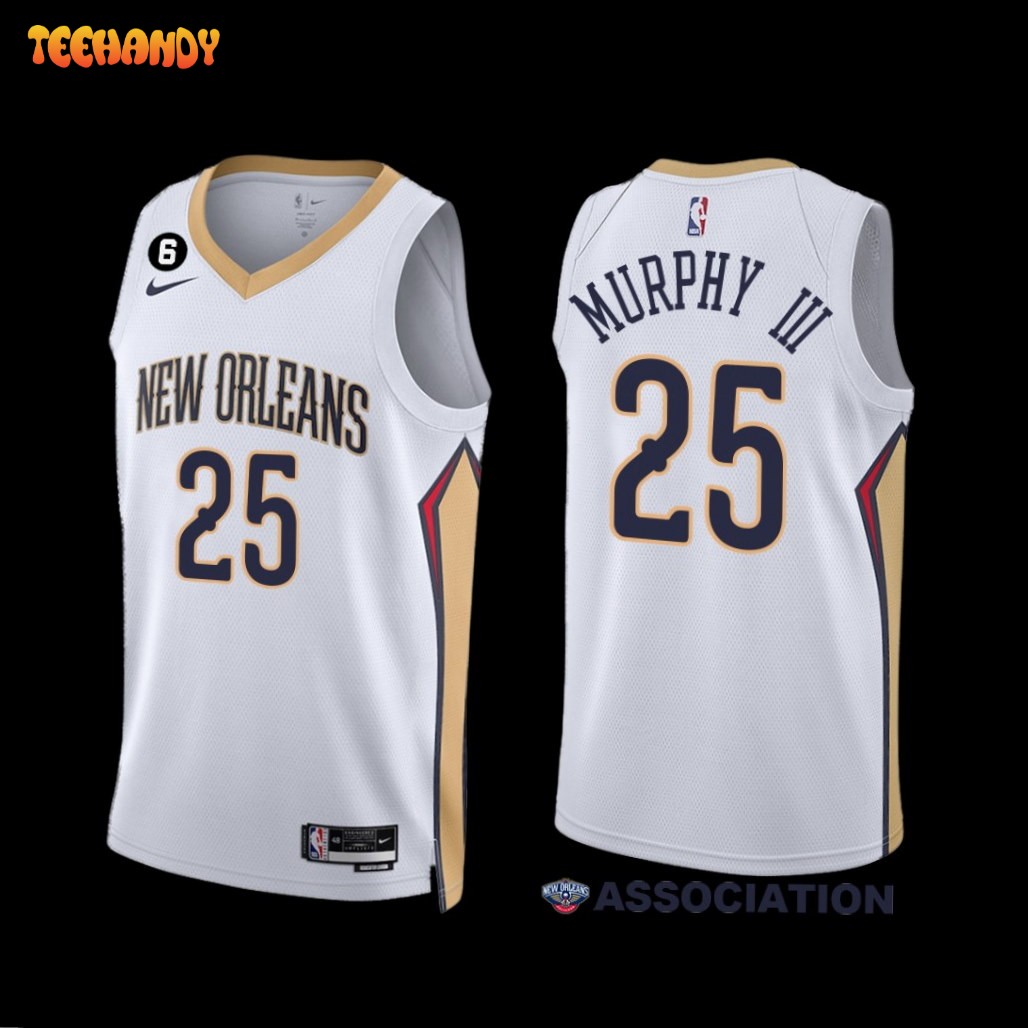 New Orleans Pelicans Trey Murphy III 2022-23 White Association Edition Jersey