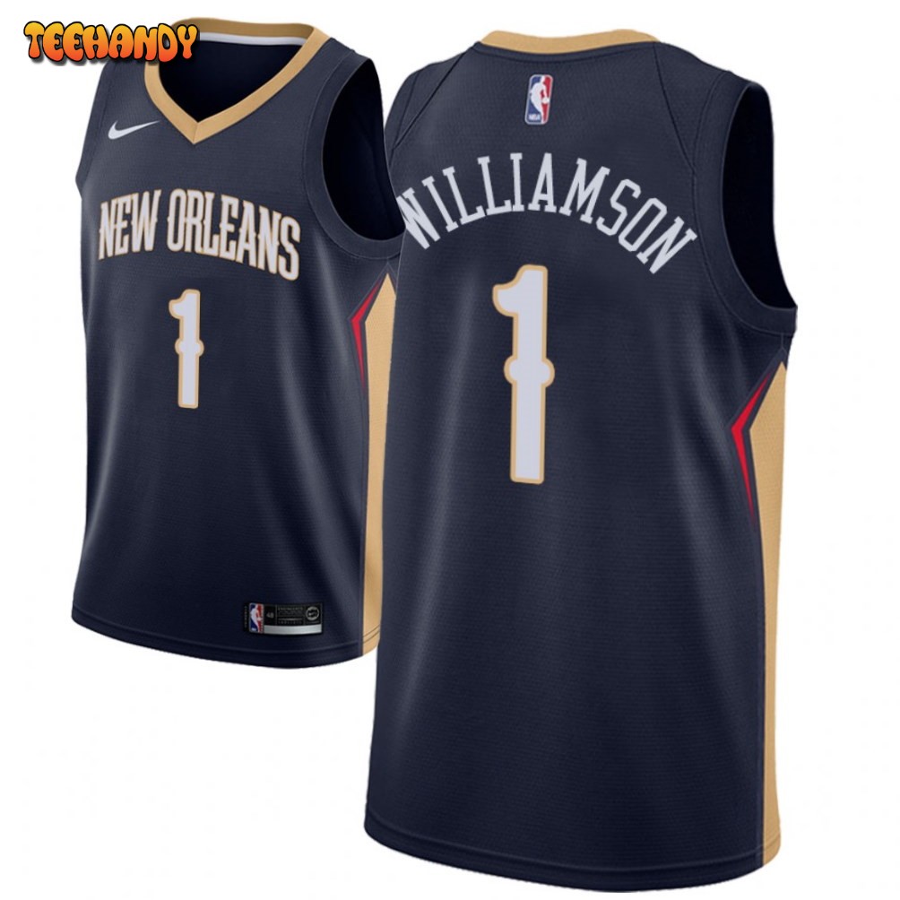 New Orleans Pelicans Zion Williamson Navy Icon Jersey