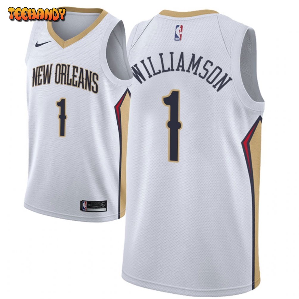 New Orleans Pelicans Zion Williamson White Association Jersey