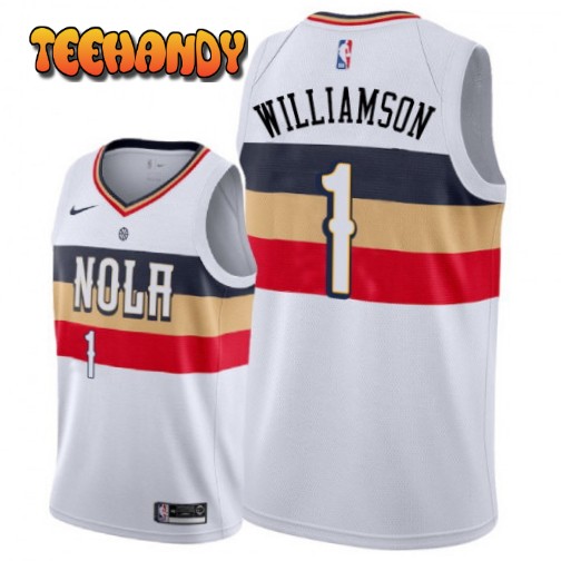 New Orleans Pelicans Zion Williamson White Earned Jersey