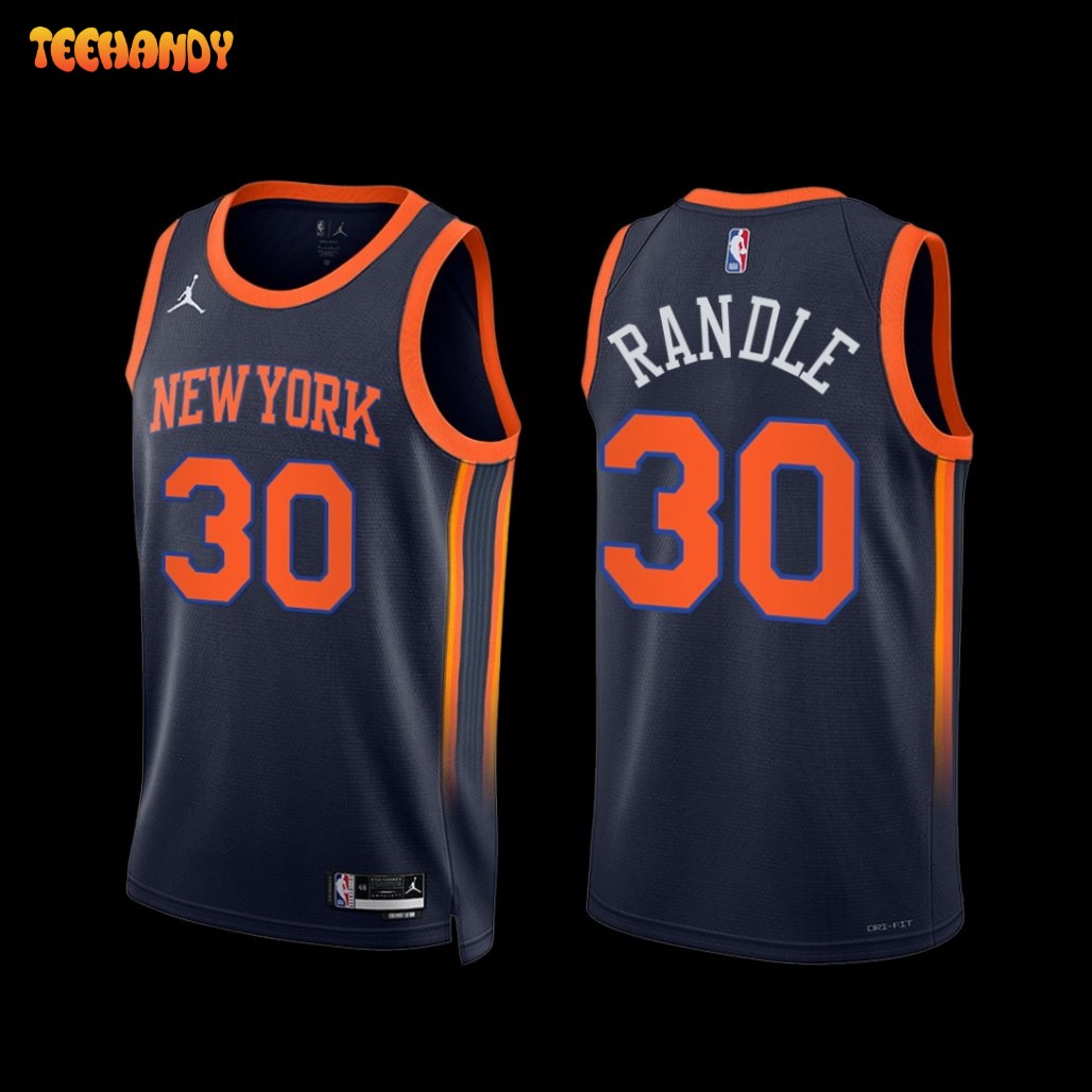 New York Knicks Julius Randle 2022-23 Statement Edition Jersey Navy