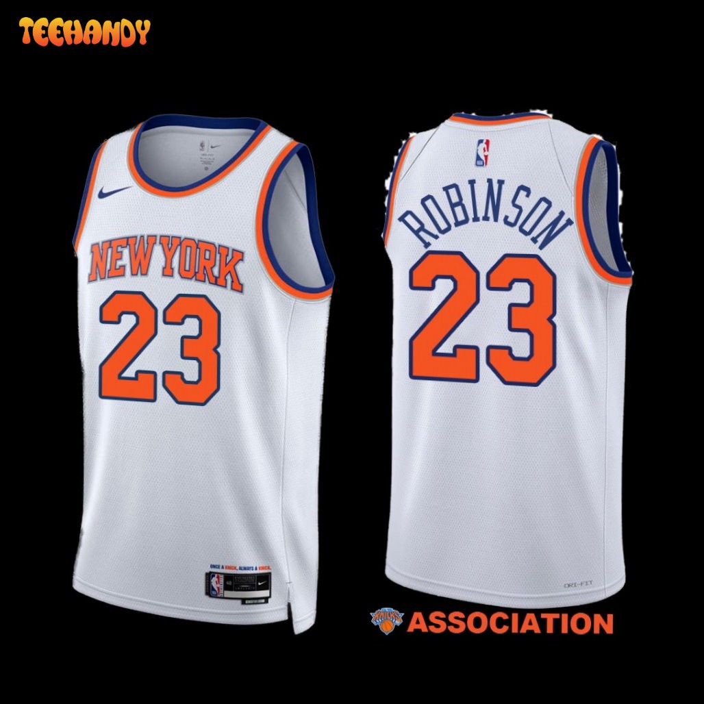 New York Knicks Mitchell Robinson 2022-23 Association Edition Jersey White