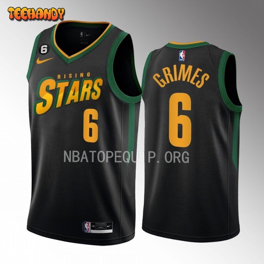 New York Knicks Quentin Grimes 2023 NBA Rising Stars Black Jersey