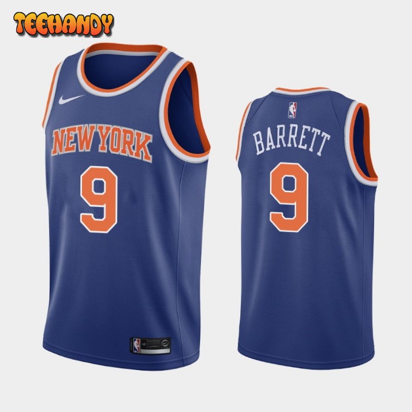 New York Knicks RJ Barrett Blue Jersey