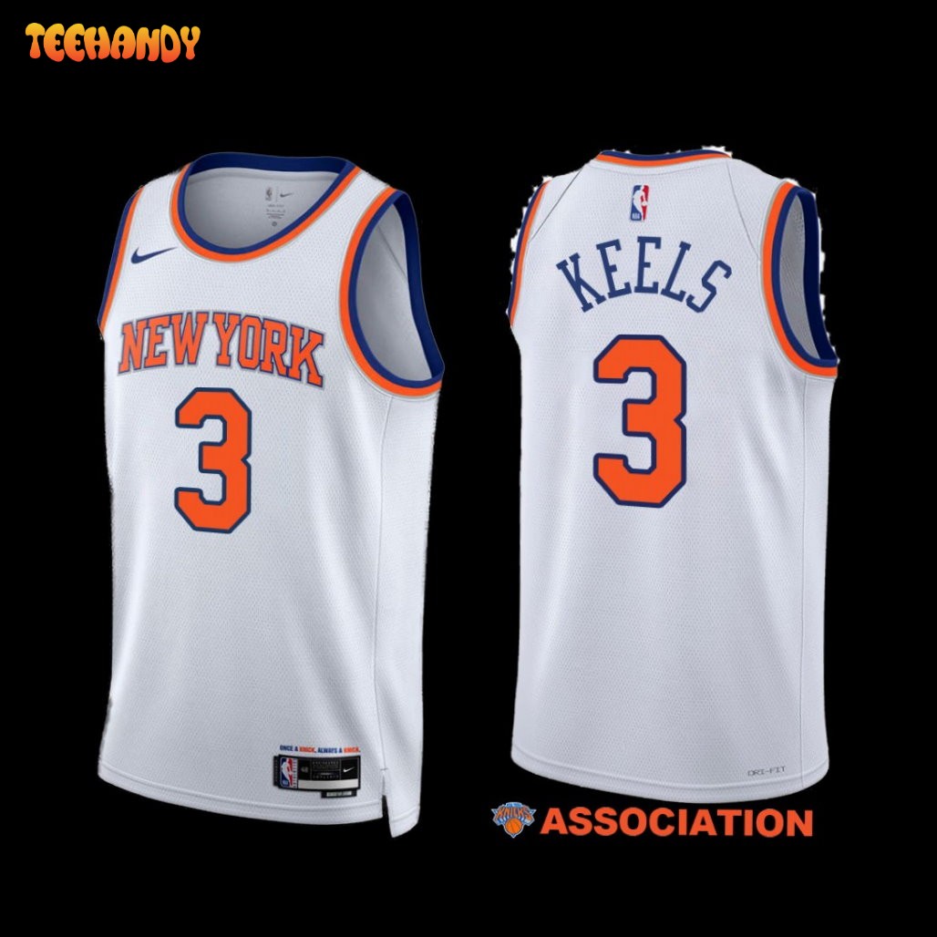 New York Knicks Trevor Keels 2022-23 Statement Edition Jersey Navy