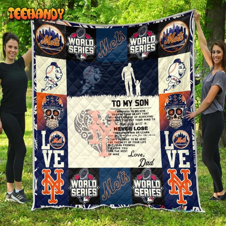 New York Mets Family 3D Quilt Blanket