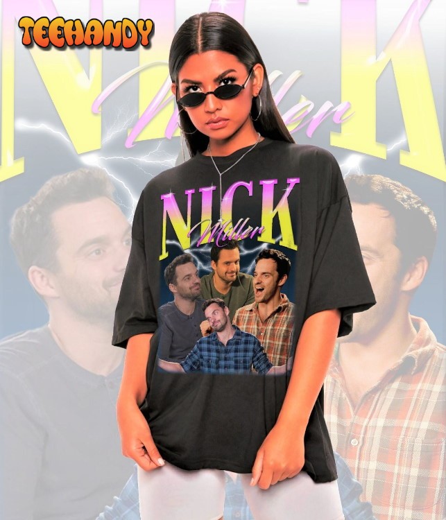 Nick Miller Shirt -Nick Miller Homage Vintage Tshirt,Nick Miller Retro Shirt