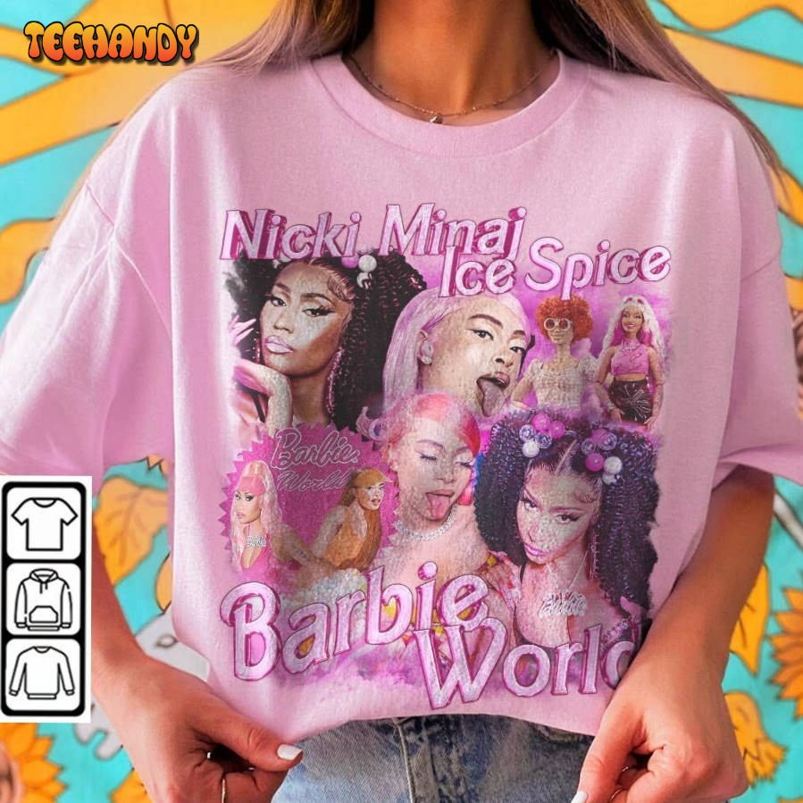 Nicki Minaj x Ice Spice Homage Barbie World 90s Y2K Sweatshirt