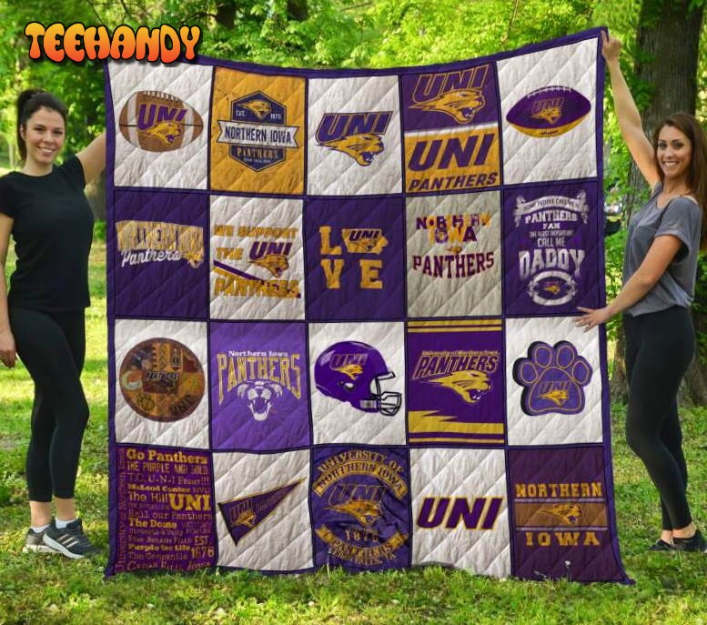 Northern Iowa Panthers Football 3D Customized Quilt Blanket