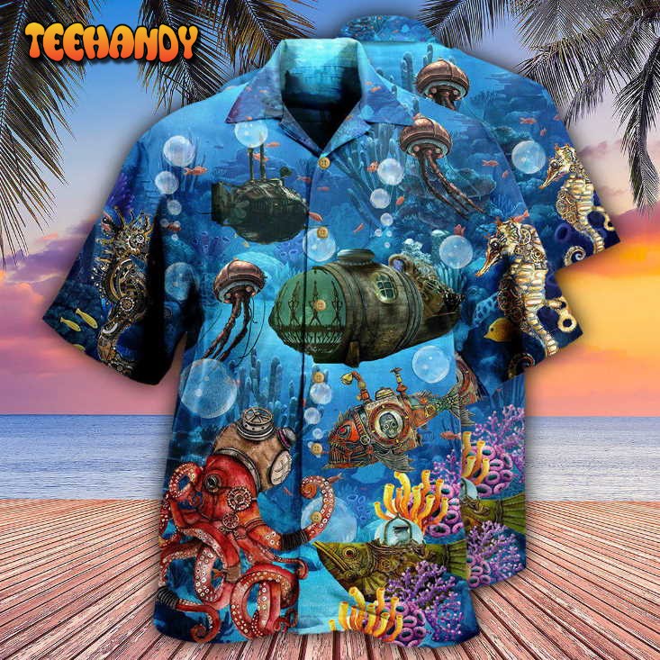 Ocean Steampunk Undersea World Hawaiian Shirt