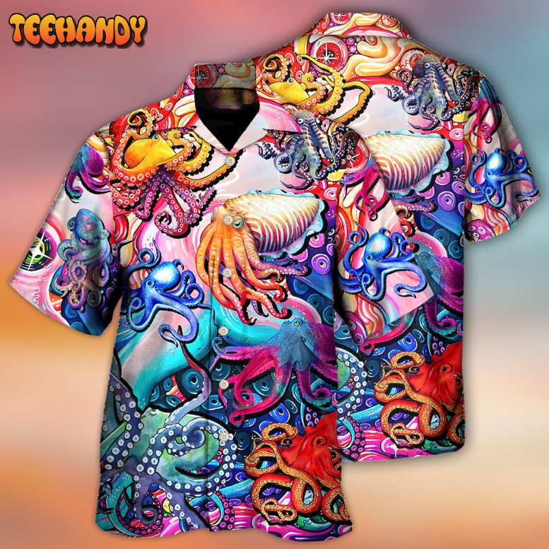 Octopus Colorful Lover Art Style Hawaiian Shirt