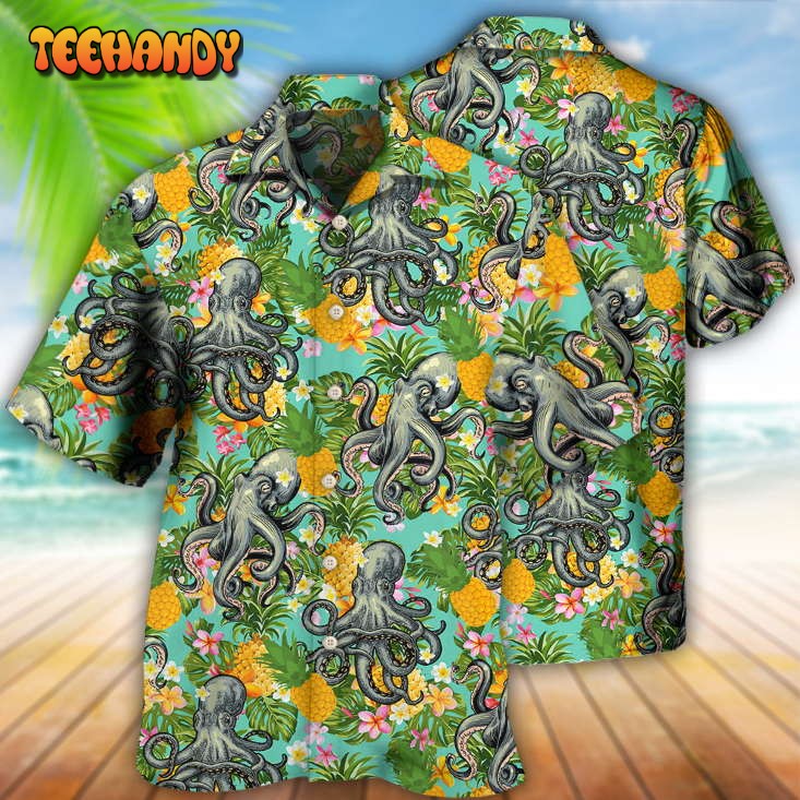 Octopus Tropical Peace Life Style Hawaiian Shirt